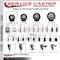Service Caster 3'' SS Black Poly Wheel Swivel 1-3/8'' Expanding Stem Caster SCC-SSEX20S314-PPUB-BLK-138 - alternate 3